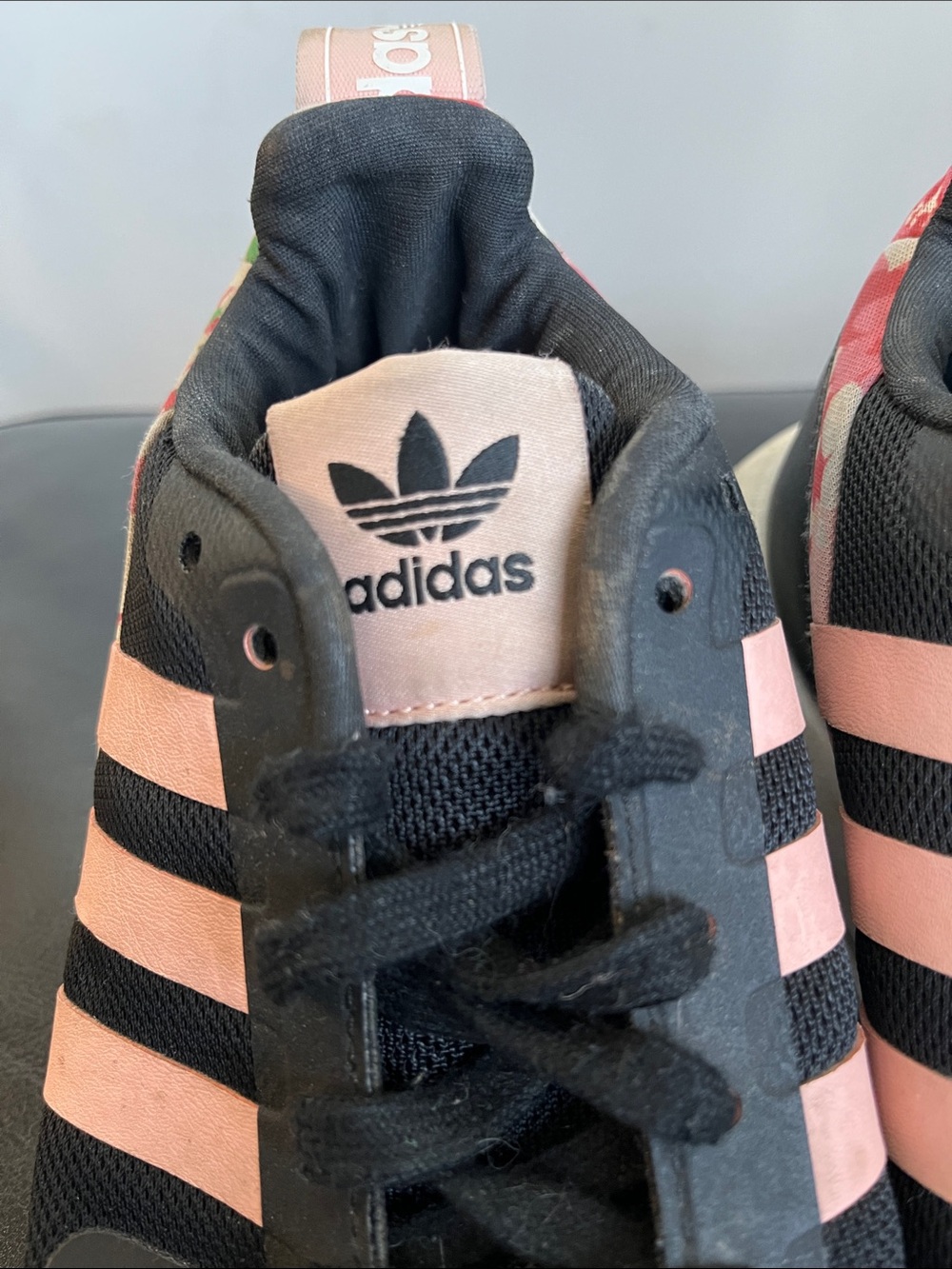 Adidas Black & Pink Running Sneakers - Picture 2 of 16